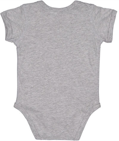 Am image of a Custom Rabbit Skins Infant Fine Jersey Bodysuit in Heather!