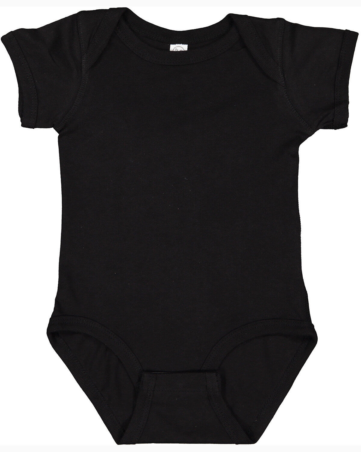 Rabbit Skins Infant Fine Jersey Bodysuit in Black