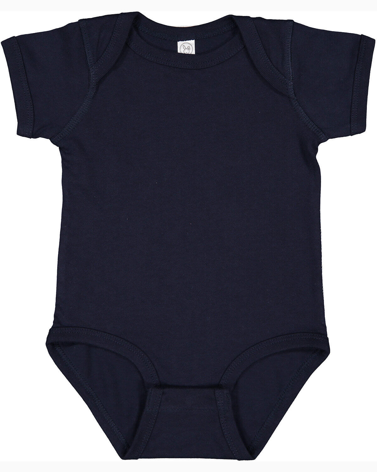 Rabbit Skins Infant Fine Jersey Bodysuit in Navy