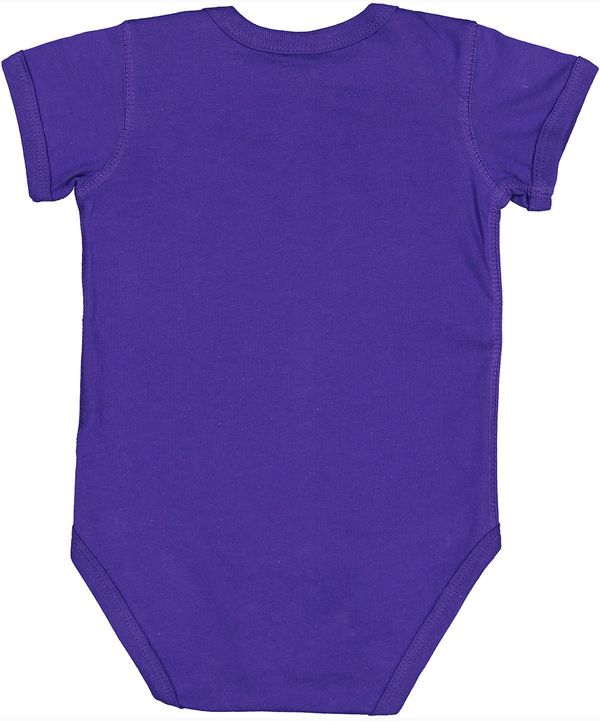 Am image of a Custom Rabbit Skins Infant Fine Jersey Bodysuit in Purple!