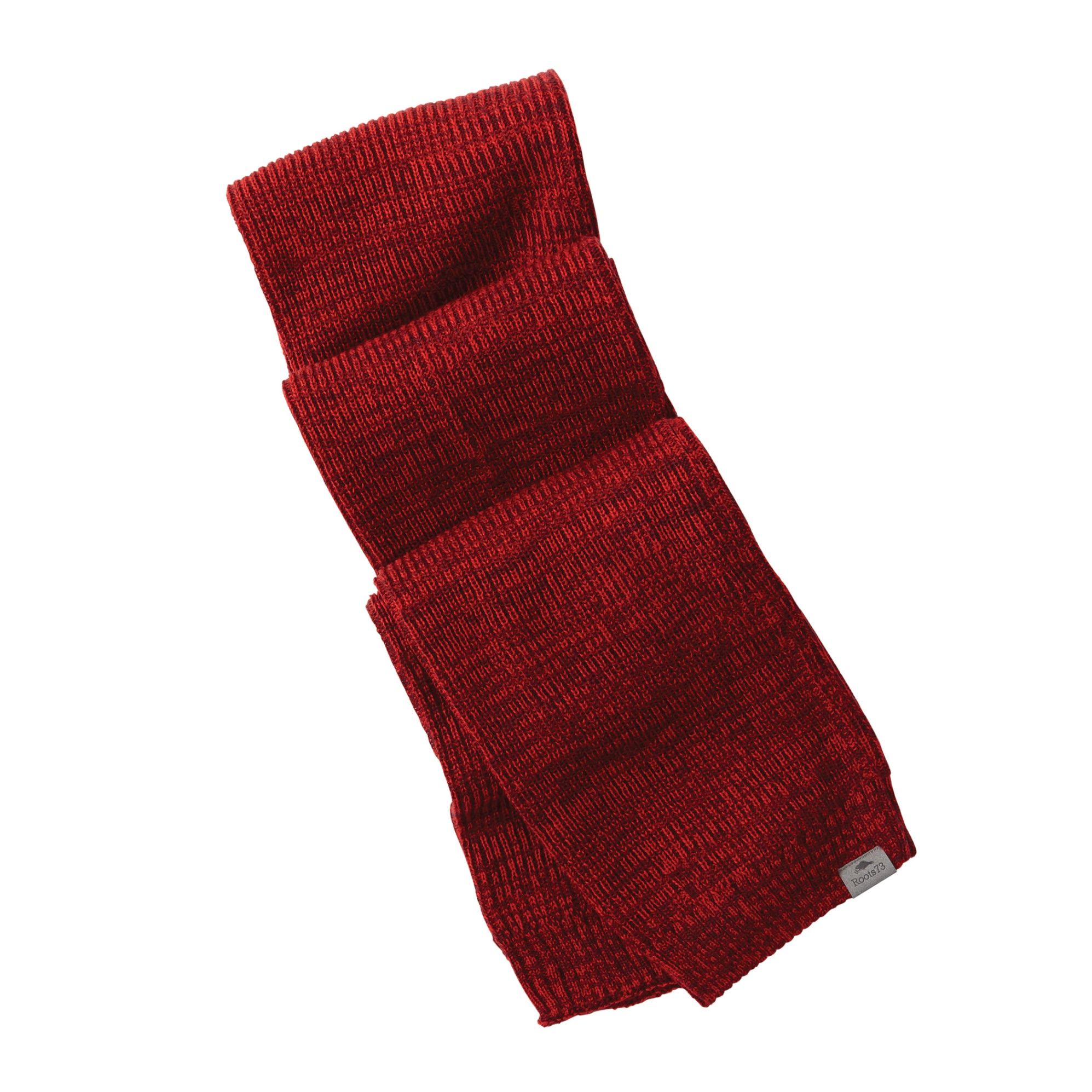 Roots73 Wallace Knit Scarf in Dark Red Heather