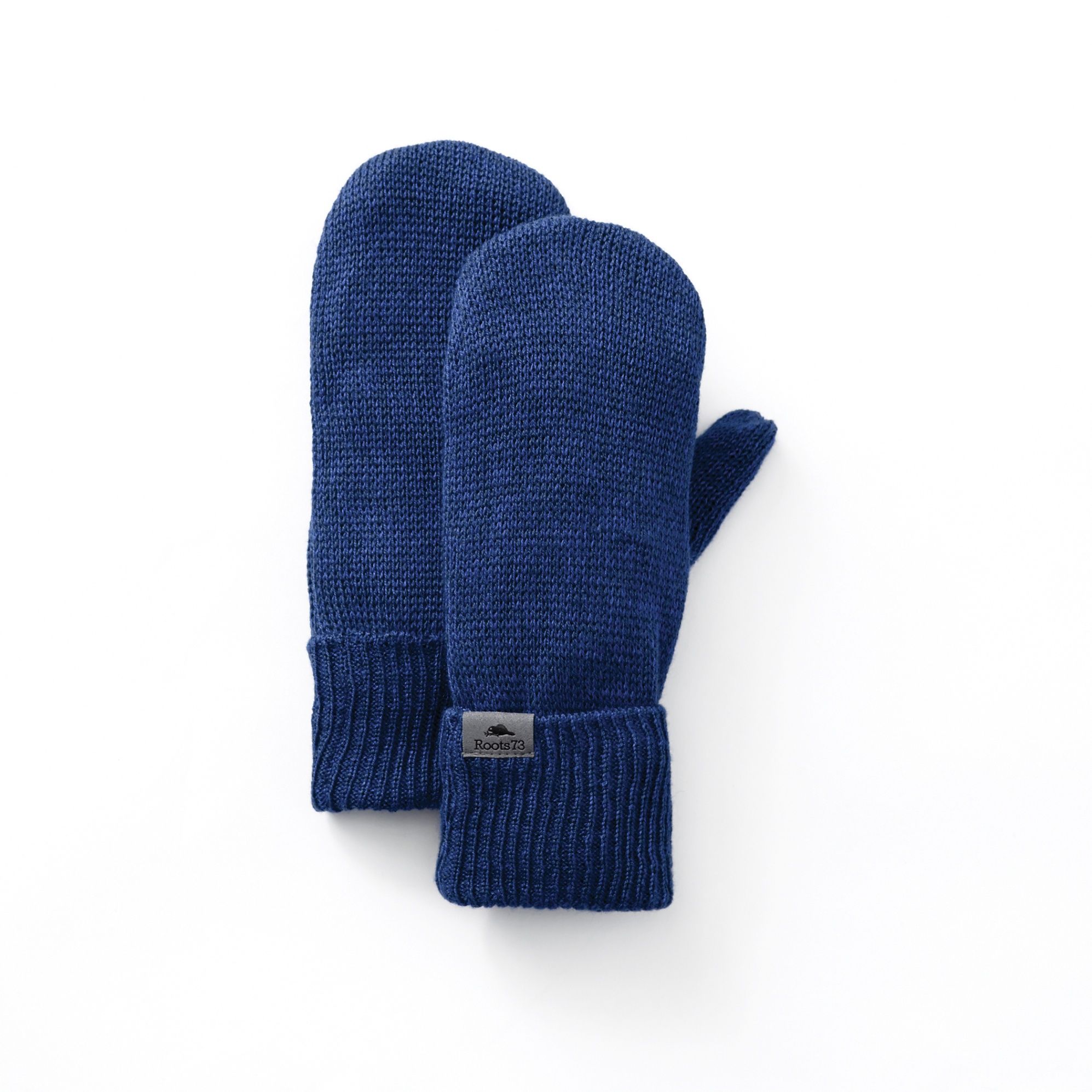 Roots73 Maple Lake Mittens in Blue Heather