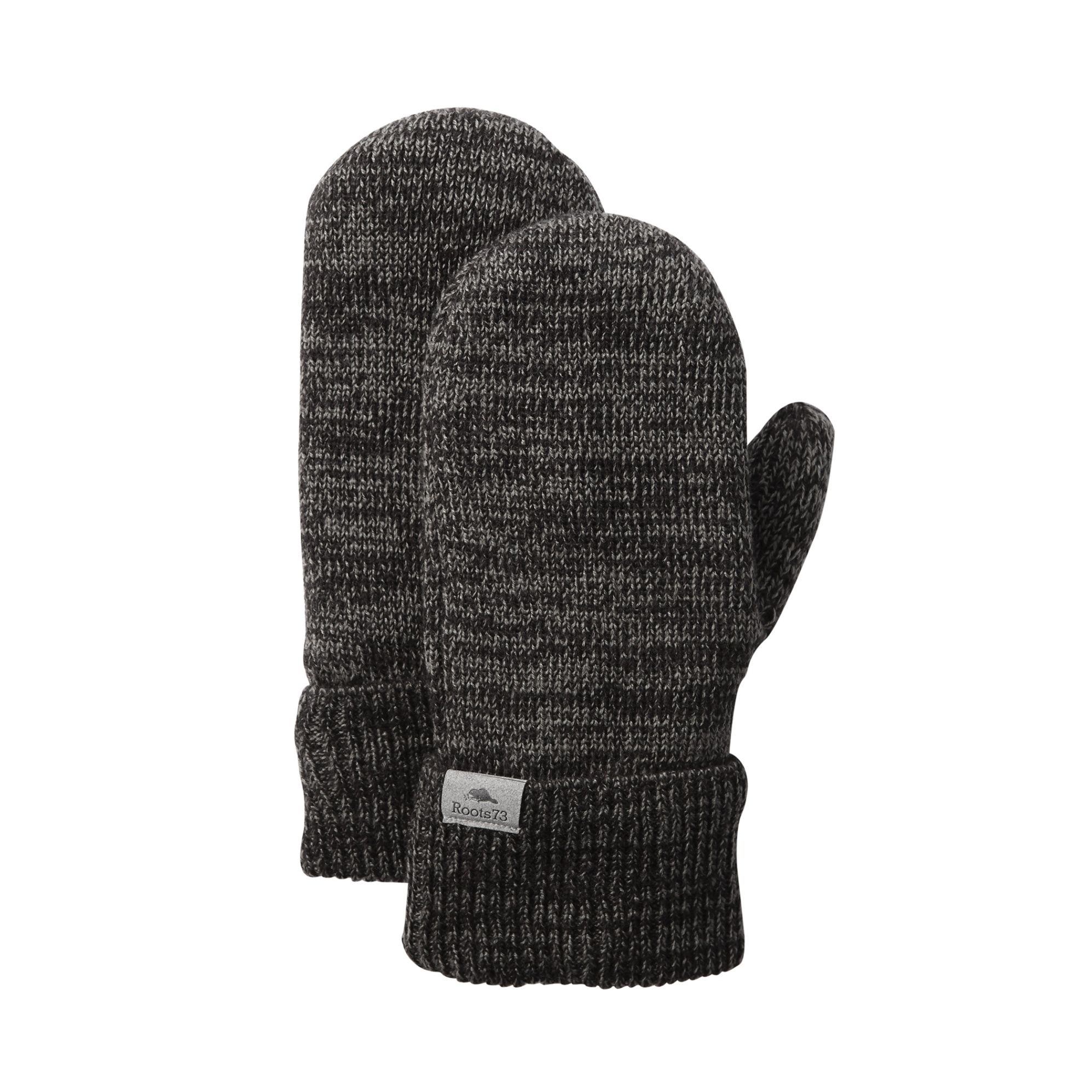 Roots73 Maple Lake Mittens in Smoke Heather