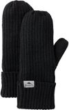 Am image of a Custom Roots73 Woodland Knit Mitts in Black!