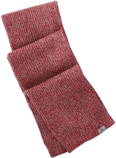 Am image of a Custom Roots73 Raven Lake Scarf in Dark Red Heather!