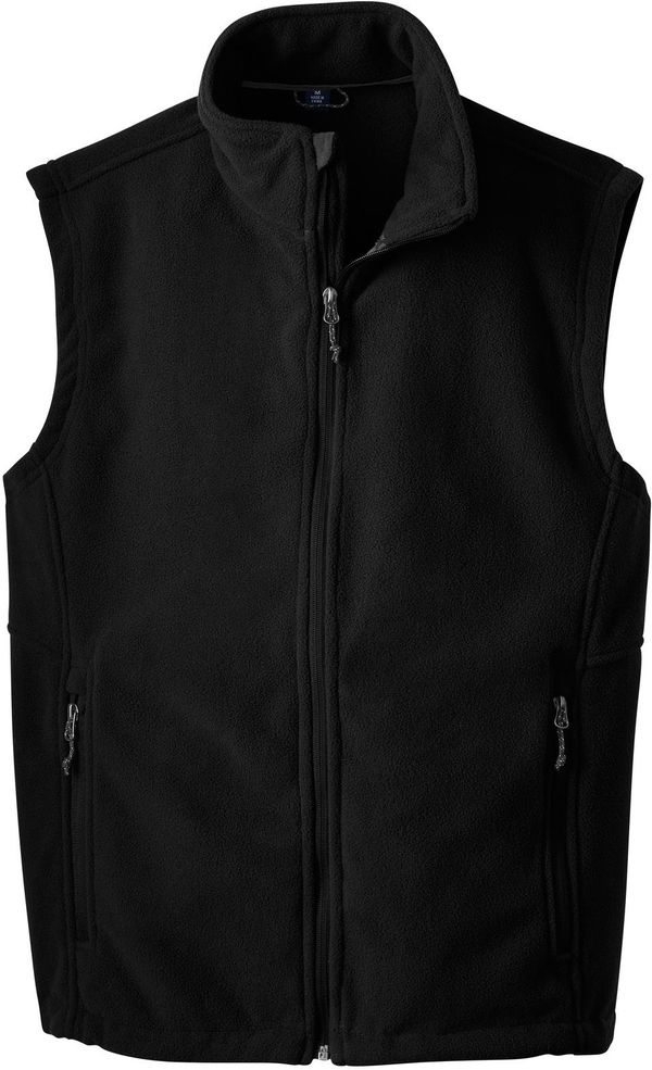 Am image of a Custom Port Authority Value Fleece Vest in Black!
