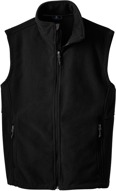 Am image of a Custom Port Authority Value Fleece Vest in Black!