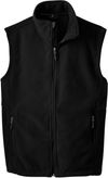Am image of a Custom Port Authority Value Fleece Vest in Black!