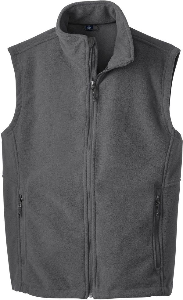 Am image of a Custom Port Authority Value Fleece Vest in Iron Grey!