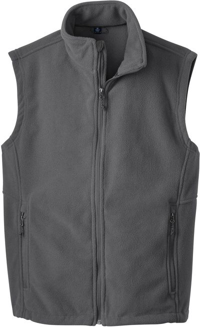 Am image of a Custom Port Authority Value Fleece Vest in Iron Grey!