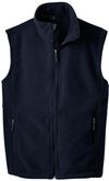Am image of a Custom Port Authority Value Fleece Vest in True Navy!