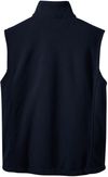 Am image of a Custom Port Authority Value Fleece Vest in True Navy!