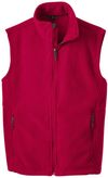 Am image of a Custom Port Authority Value Fleece Vest in True Red!