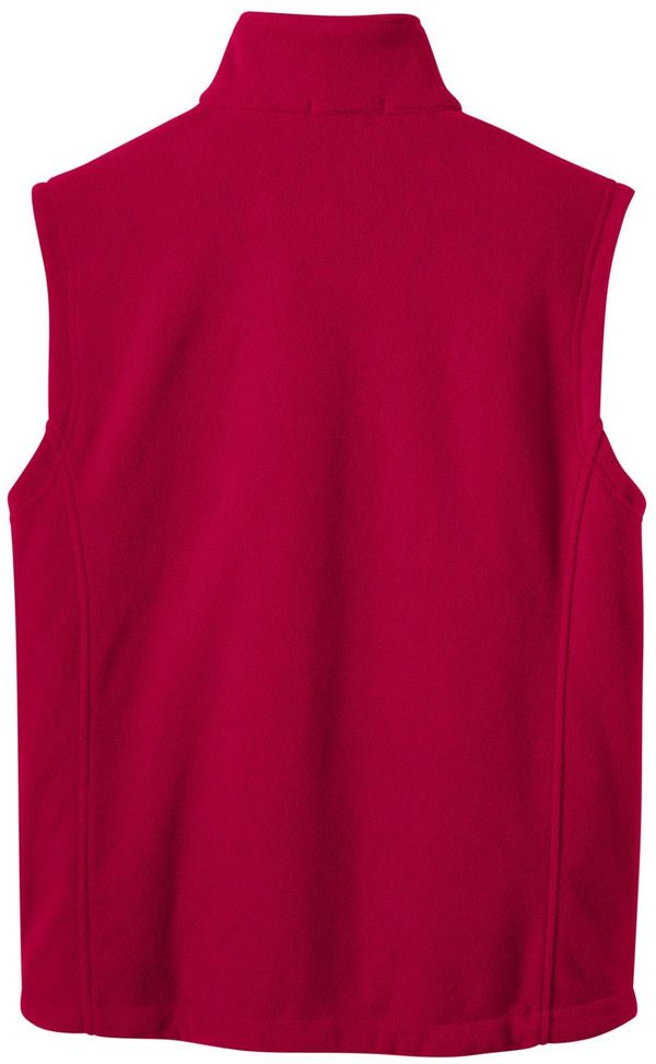 Am image of a Custom Port Authority Value Fleece Vest in True Red!