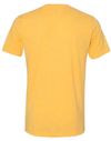 Am image of a Custom Bella and Canvas Unisex Triblend Tee in Yellow Gold Triblend!
