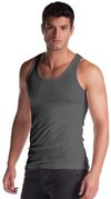 Am image of a Custom Jerico Unisex Bamboo Tank Top in Charcoal!