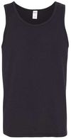 Am image of a Custom Gildan Heavy Cotton Tank Top in Black!