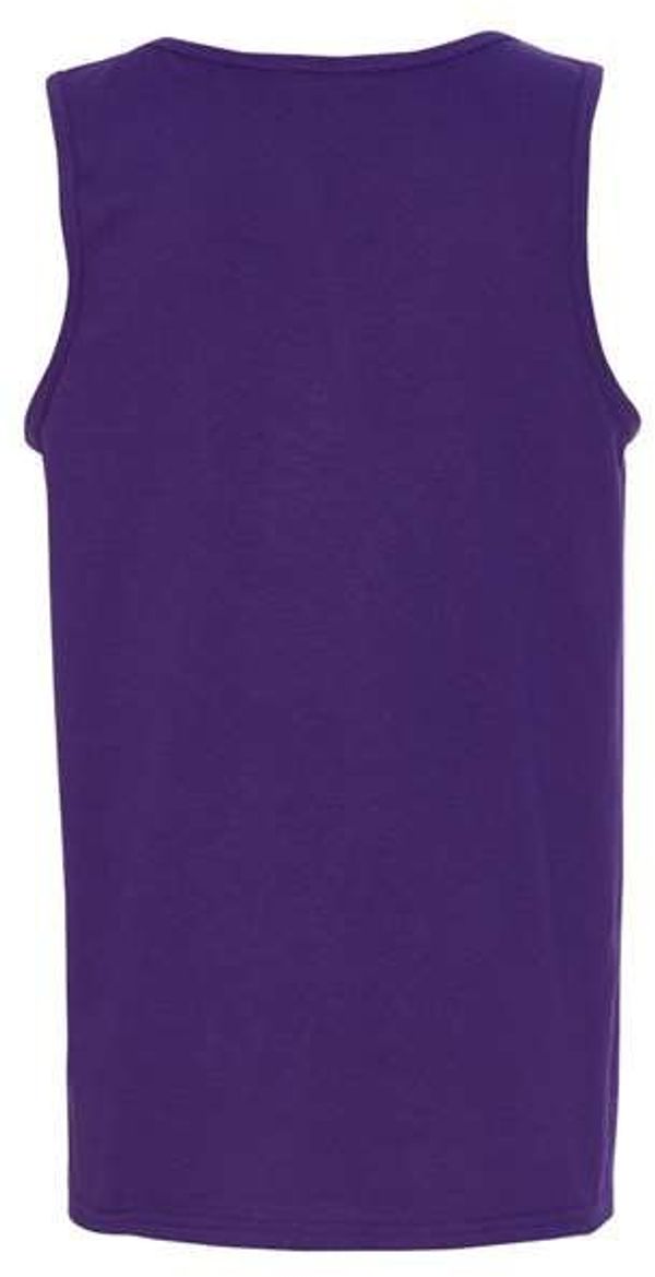 Am image of a Custom Gildan Heavy Cotton Tank Top in Purple!
