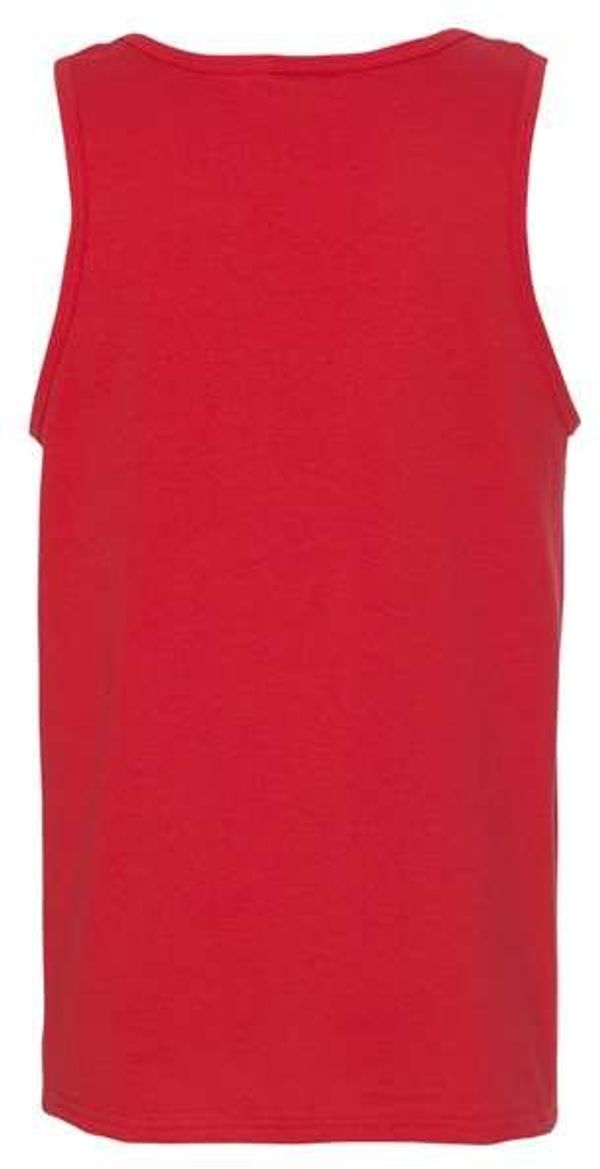Am image of a Custom Gildan Heavy Cotton Tank Top in Red!