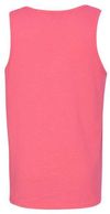 Am image of a Custom Gildan Heavy Cotton Tank Top in Safety Pink!