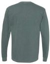 Am image of a Custom Comfort Colors Garment Dyed Heavyweight Long Sleeve T Shirt in Blue Spruce!