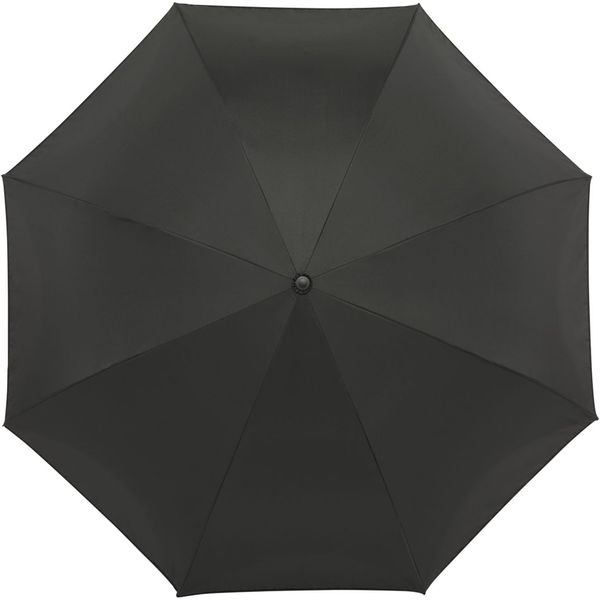 Am image of a Custom 48in Recycled Manual Inversion Umbrella in Black!