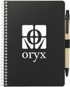 An image of a Custom 5” x 7” FSC® Mix Spiral Notebook with Pen!