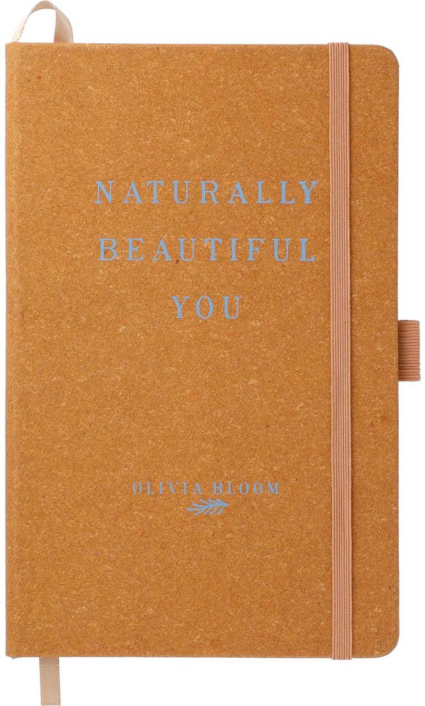 An image of a Custom 5.5x8.5 Inch FSC Mix Recycled Leather Bound JournalBook!