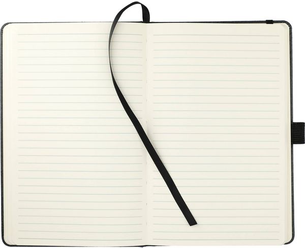 An image of a Custom 5.5x8.5 Inch FSC Mix Recycled Leather Bound JournalBook!