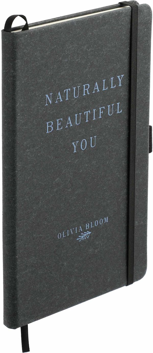 An image of a Custom 5.5x8.5 Inch FSC Mix Recycled Leather Bound JournalBook!