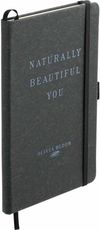 An image of a Custom 5.5x8.5 Inch FSC Mix Recycled Leather Bound JournalBook!