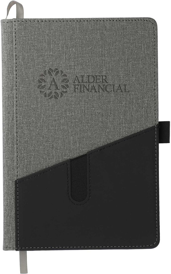 An image of a Custom 5.5 x 8.5 Inch Siena Heathered Bound JournalBook!