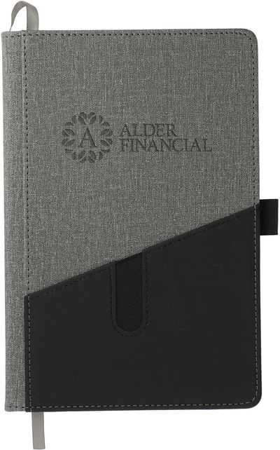An image of a Custom 5.5 x 8.5 Inch Siena Heathered Bound JournalBook!