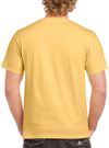 Am image of a Custom GILDAN Heavy Cotton TShirt in Yellow Haze!