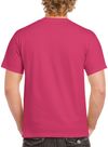Am image of a Custom GILDAN Heavy Cotton TShirt in Heliconia!