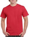 Am image of a Custom GILDAN Heavy Cotton TShirt in Red!