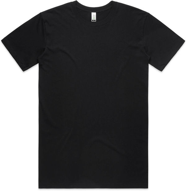 Am image of a Custom AS Colour Men's Staple Organic Tee in Black!