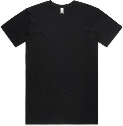 Am image of a Custom AS Colour Men's Staple Organic Tee in Black!