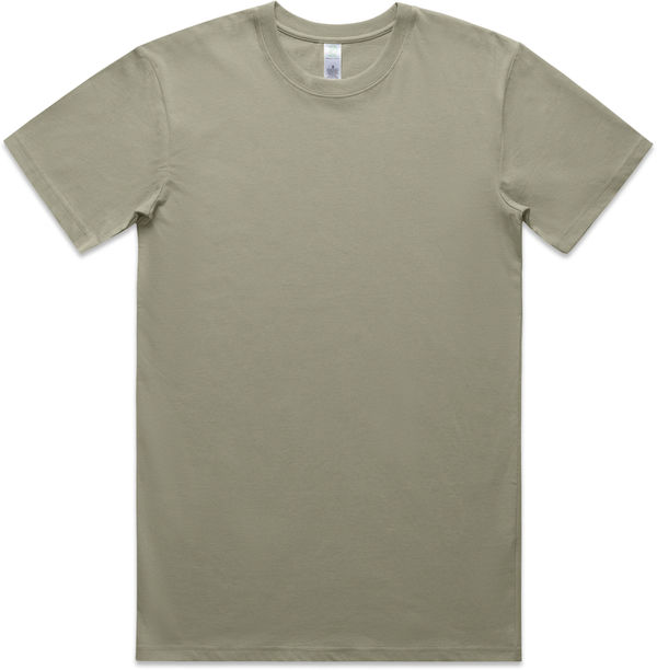 Am image of a Custom AS Colour Men's Staple Organic Tee in Eucalyptus!