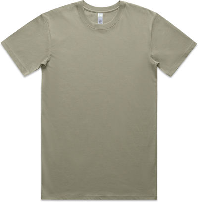 Am image of a Custom AS Colour Men's Staple Organic Tee in Eucalyptus!