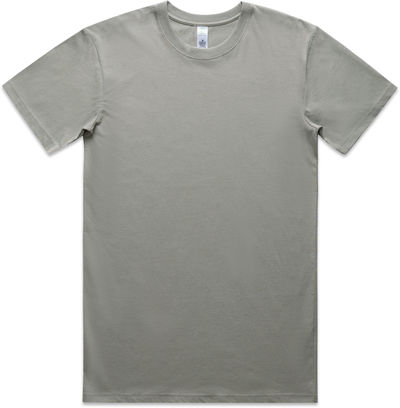 Am image of a Custom AS Colour Men's Staple Organic Tee in Granite!