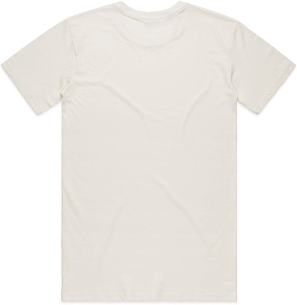 Am image of a Custom AS Colour Men's Staple Organic Tee in Natural!