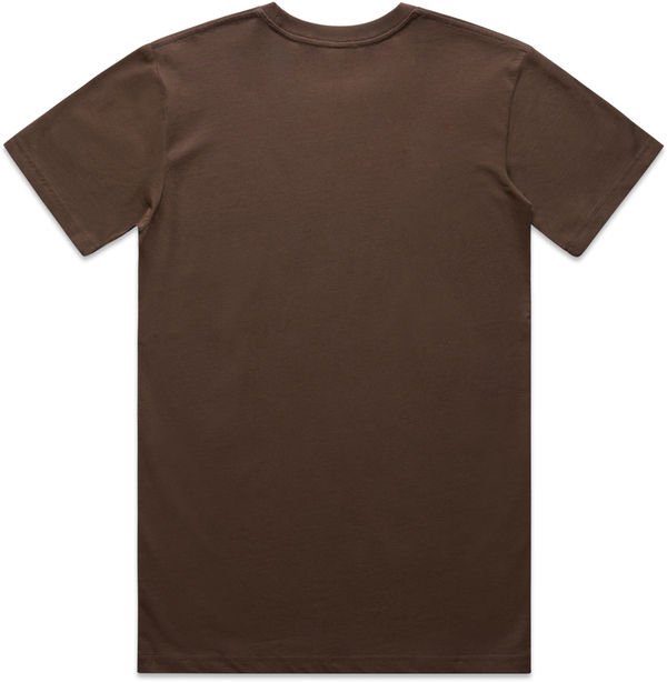 Am image of a Custom AS Colour Men's Staple Organic Tee in Walnut!