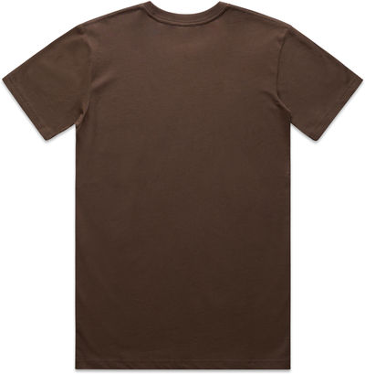 Am image of a Custom AS Colour Men's Staple Organic Tee in Walnut!