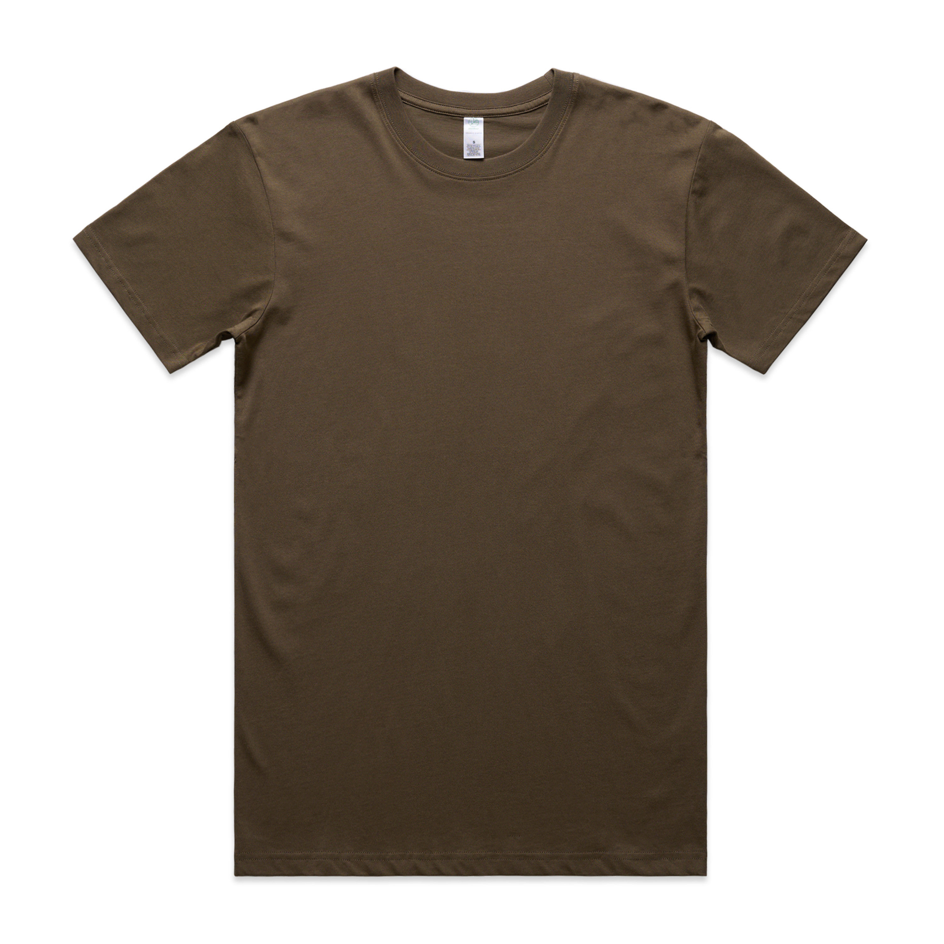 AS Colour Men's Staple Organic Tee in Walnut