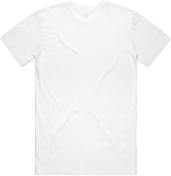 Am image of a Custom AS Colour Men's Staple Organic Tee in White!