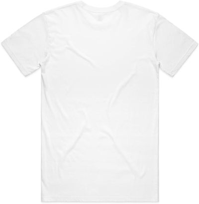 Am image of a Custom AS Colour Men's Staple Organic Tee in White!