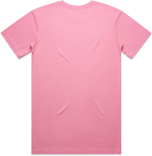 An image of a Custom AS Colours Men's Staple Tee in Bubblegum!
