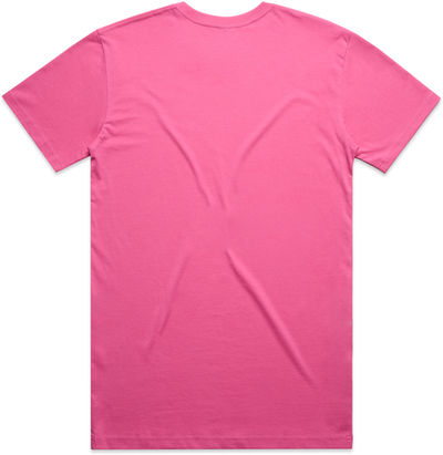 Am image of a Custom AS Colours Men's Staple Tee in Charity Pink!