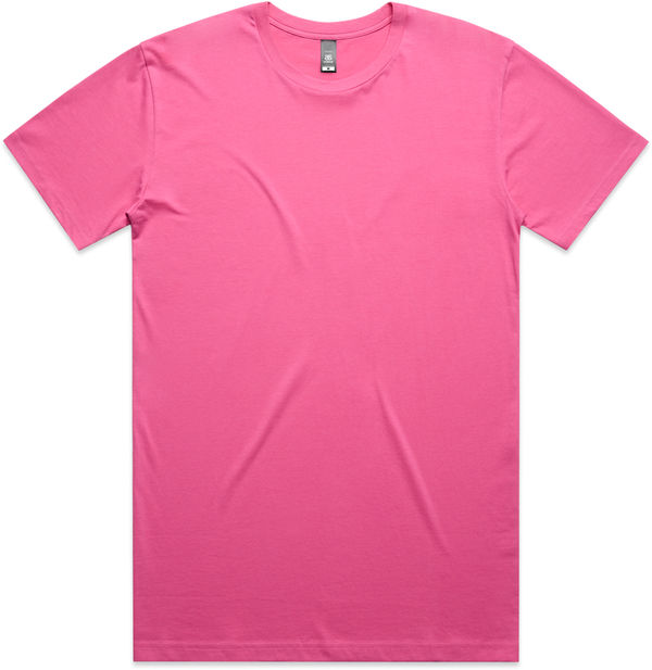 Am image of a Custom AS Colours Men's Staple Tee in Charity Pink!